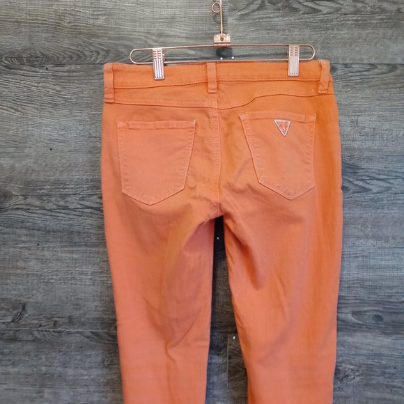 GUESS Brittney Skinny Orange Jeans - Picture 6 of 7